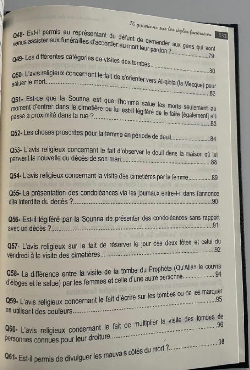 70 Questions sur les Règles Funéraires - Shaykh Ibn Uthaymine - Image 5