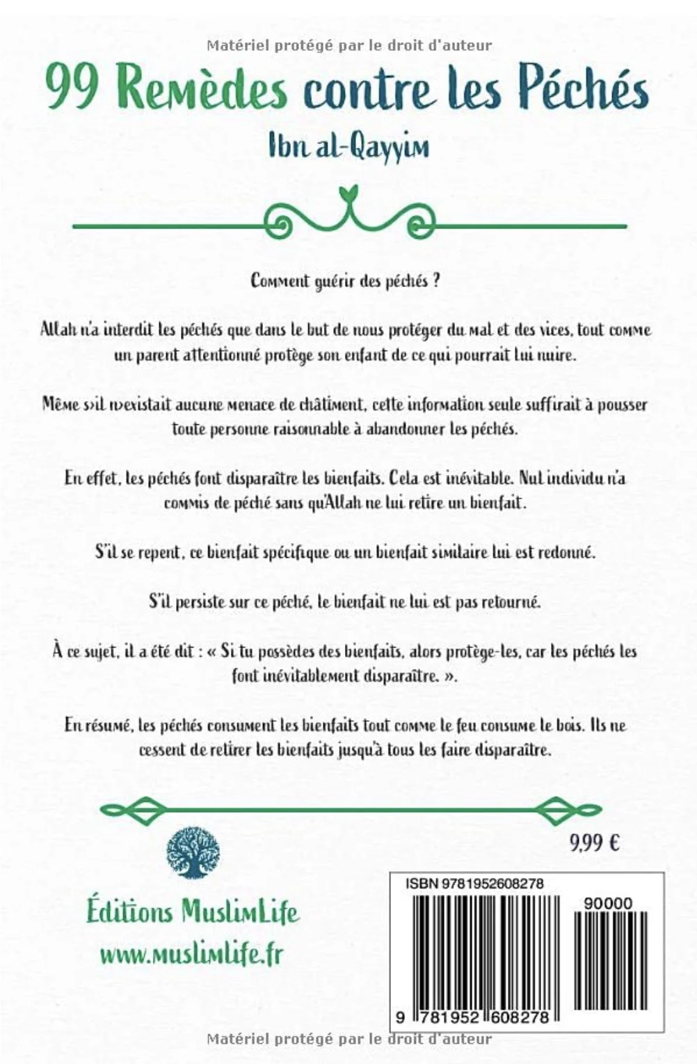 99 Remèdes contre les Péchés de ibn Qayyim - Édition MuslimLife - Image 2