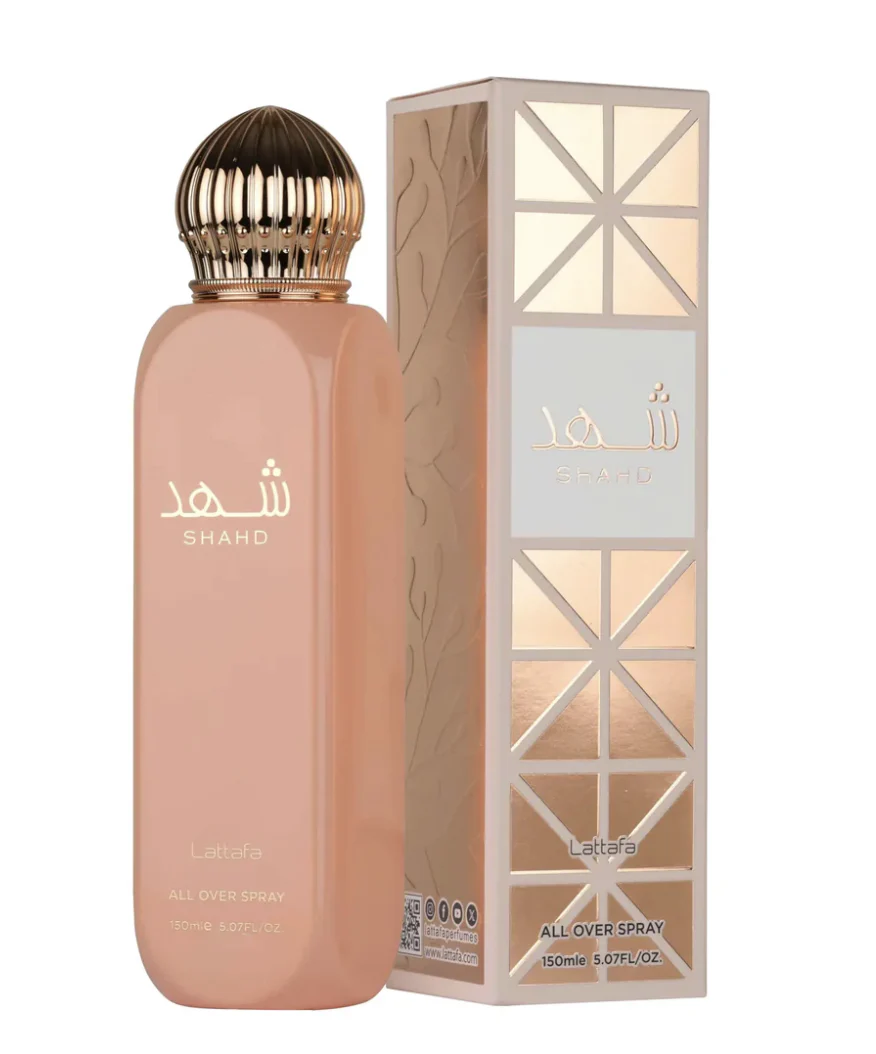 All Over Spray Shahd Lattafa spray corporel pour femme 150ml - Lattafa Dubaï - Image 2