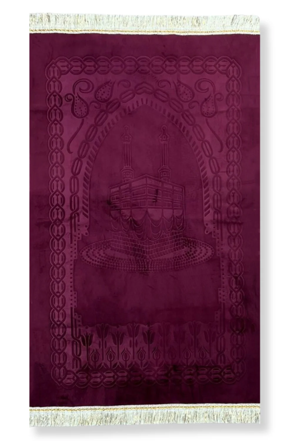 Coffret Cadeau Musulman – Tapis de Prière Velours & Chapelet (Tasbih) Élégant - Image 4
