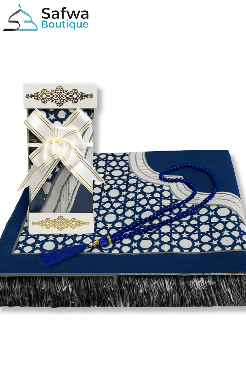 Coffret Cadeau Transparent Élégant – Tapis de Prière & Chapelet (Tasbih) | Muslim Box - Image 23
