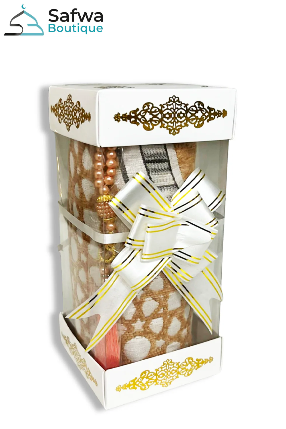 Coffret Cadeau Transparent Élégant – Tapis de Prière & Chapelet (Tasbih) | Muslim Box - Image 24