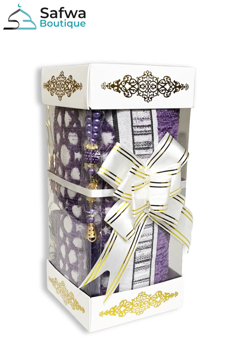 Coffret Cadeau Transparent Élégant – Tapis de Prière & Chapelet (Tasbih) | Muslim Box - Image 33