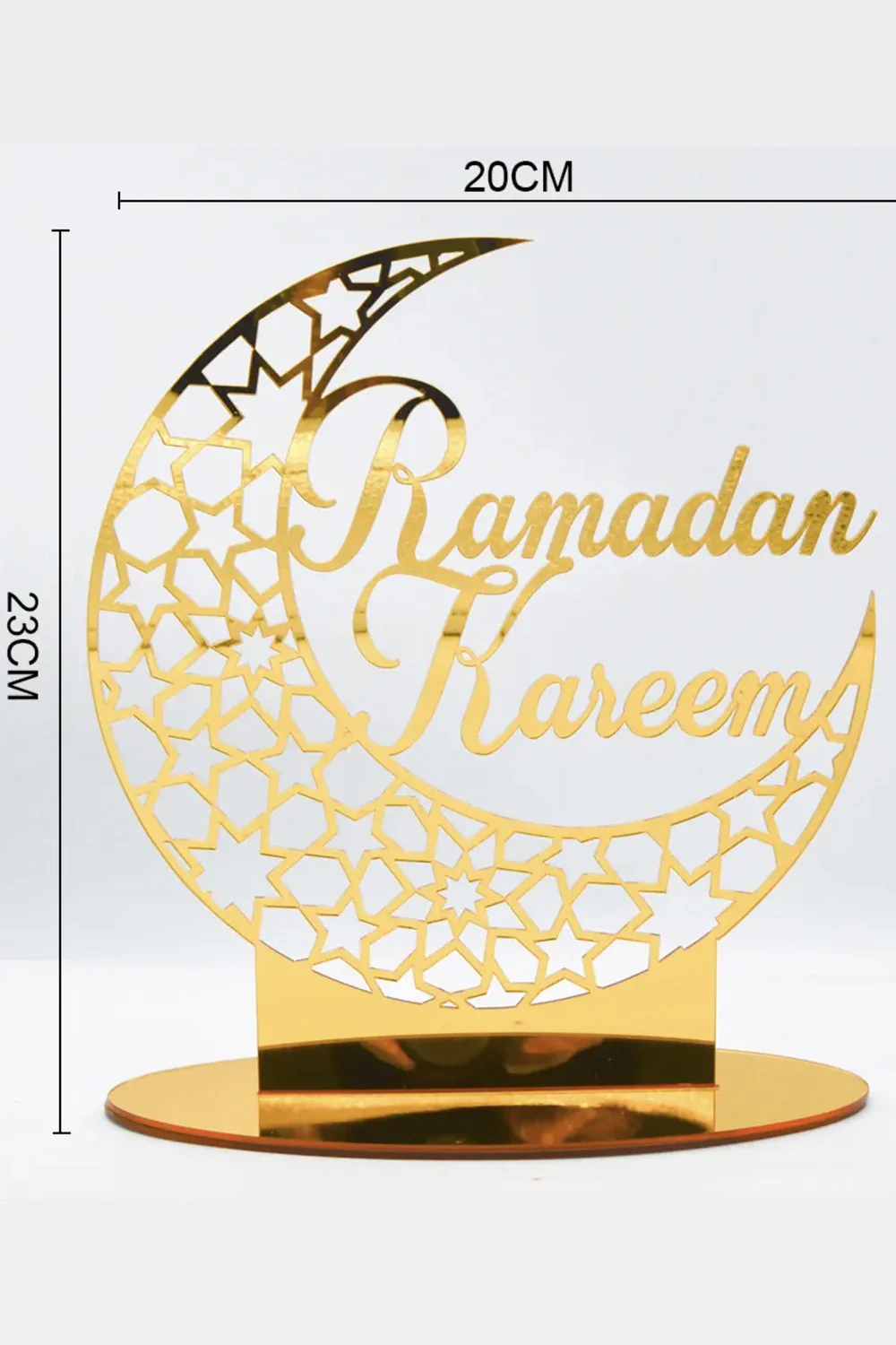 Décoration de table en acrylique - Ramadan Kareem 2025, motif islamique - Image 3