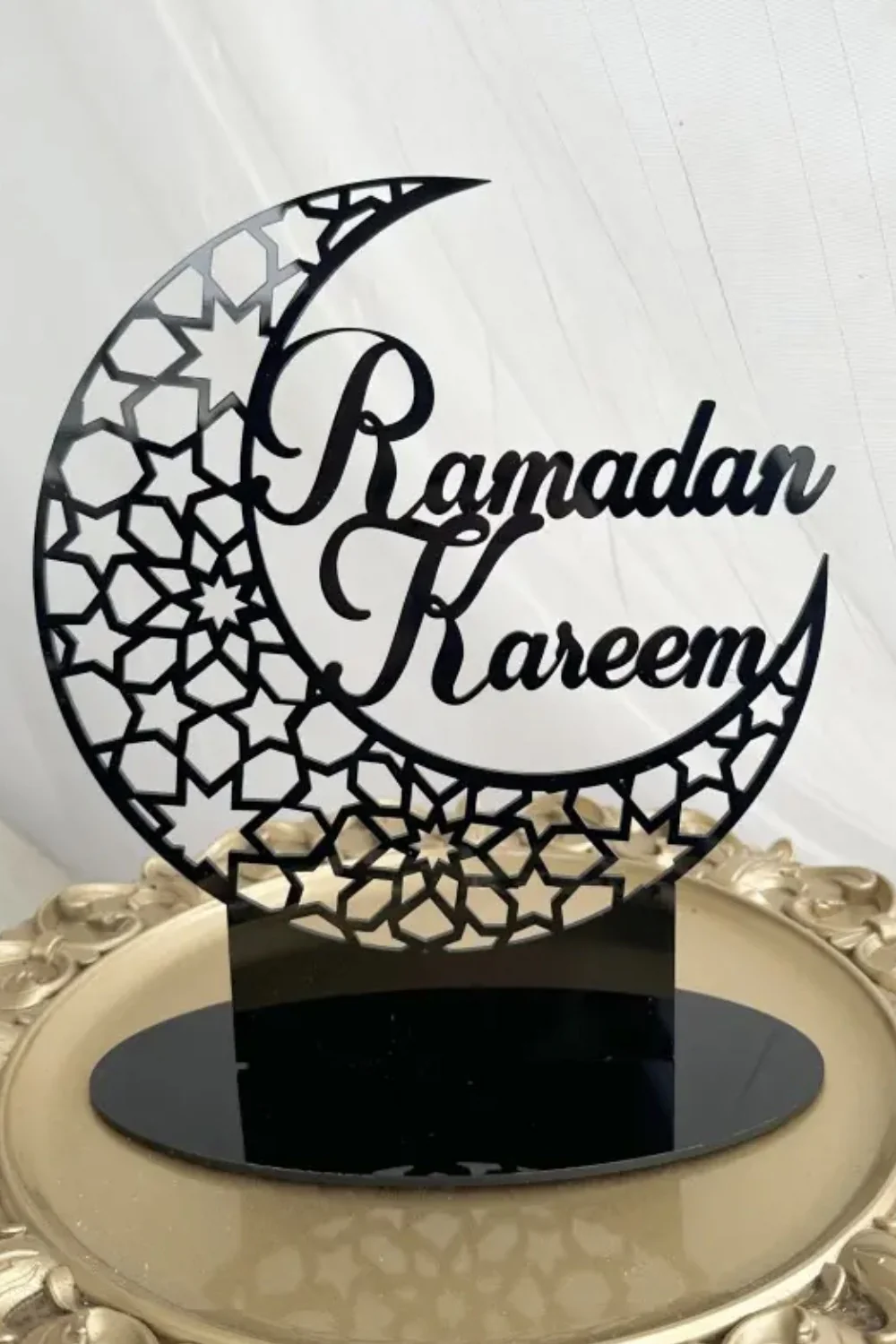 Décoration de table en acrylique - Ramadan Kareem 2025, motif islamique - Image 5