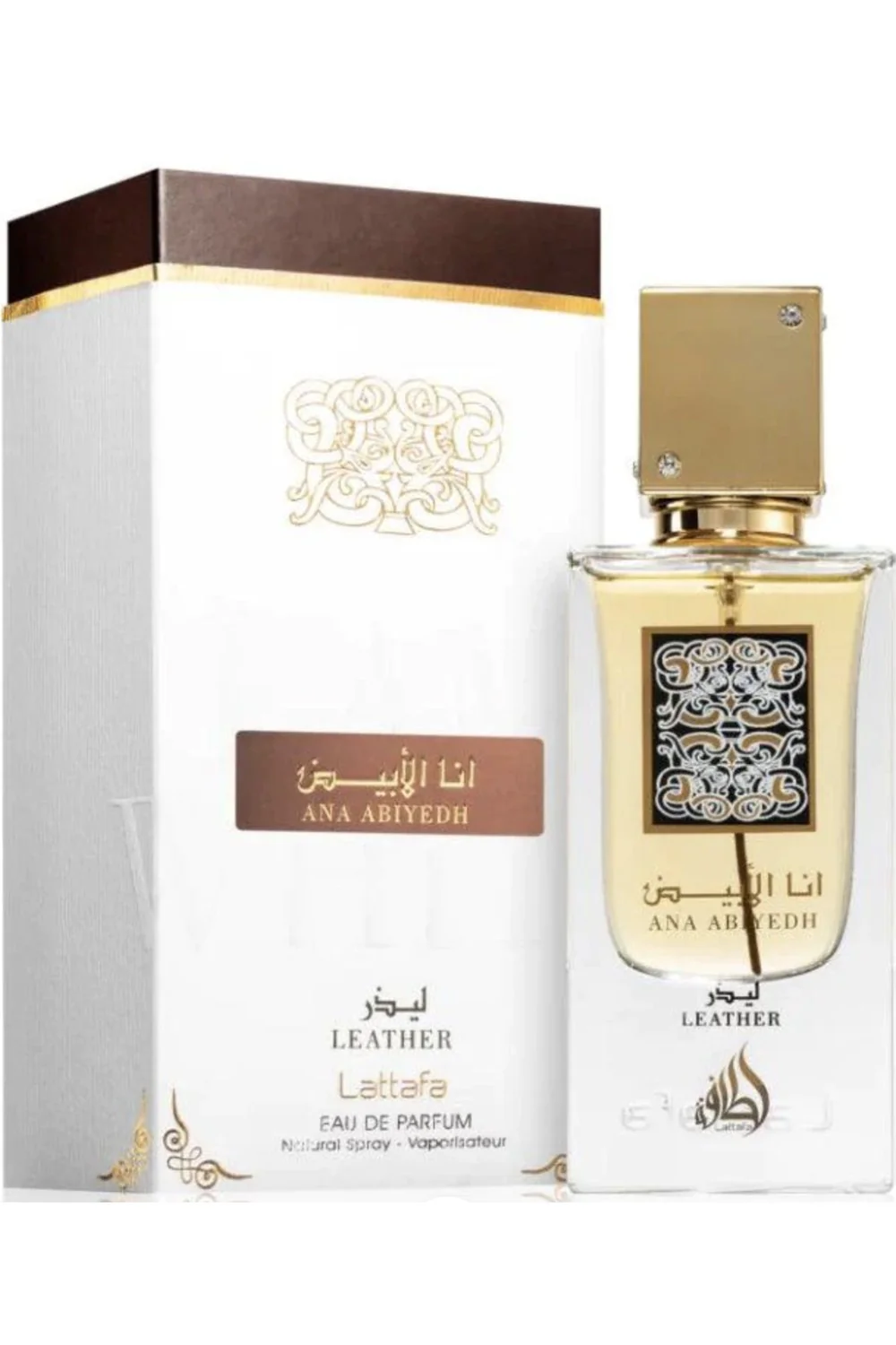Eau de Parfum Ana Abiyedh Leather Lattafa 60mL - Lattafa Perfumes Dubaï - Image 3