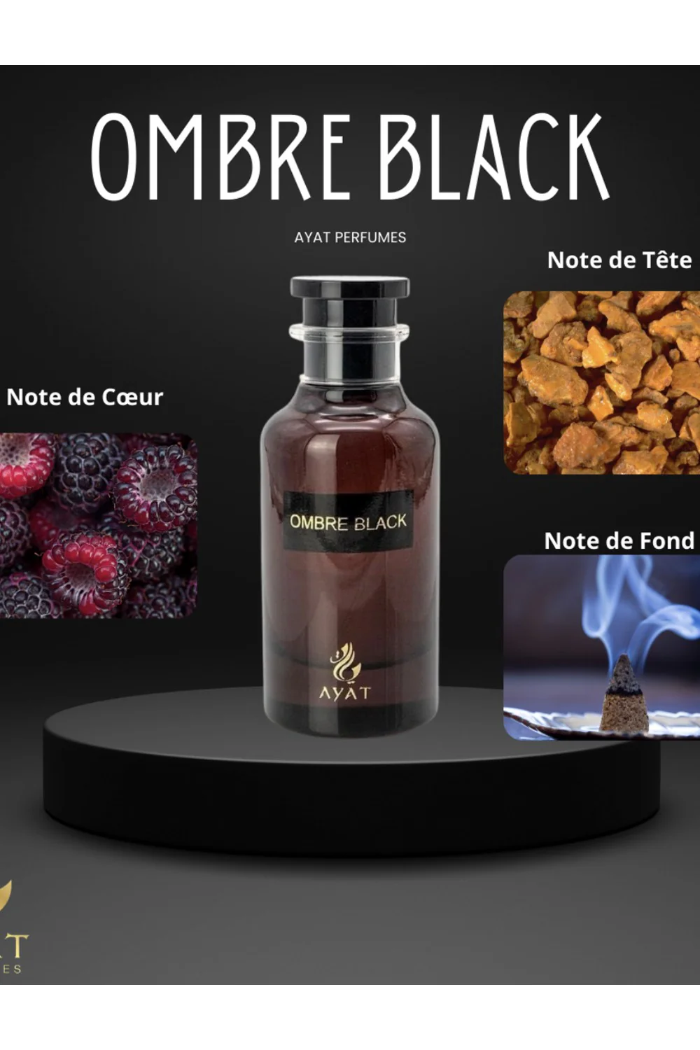 Eau de Parfum Ombre Black 100ml – Ayat Perfumes Dubaï - Image 3