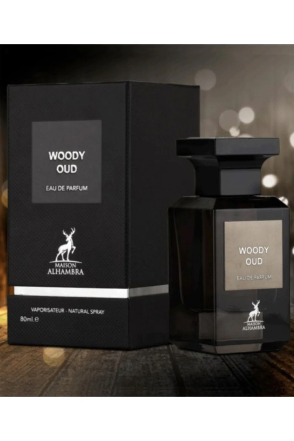 Eau de Parfum Woody Oud 80mL ALHAMBRA - Maison Alhambra Perfumes Dubaï - Image 3