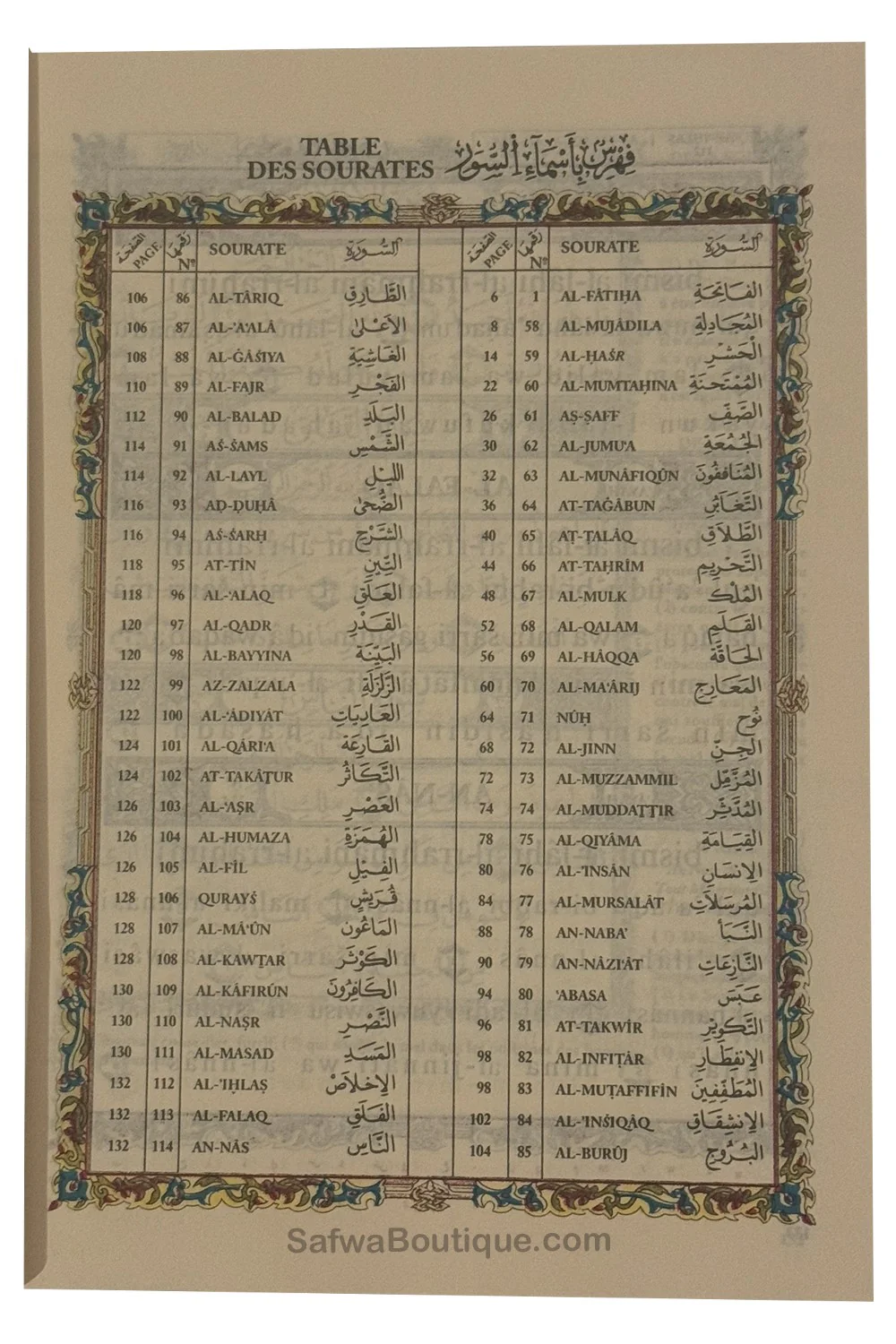 Ensemble Coran AR/FR – 3 Juz: Qad Sami‘a • Tabārak • ‘Amma - Riwayat Hafs - Les 3 derniers Juz’ du Coran - Image 4