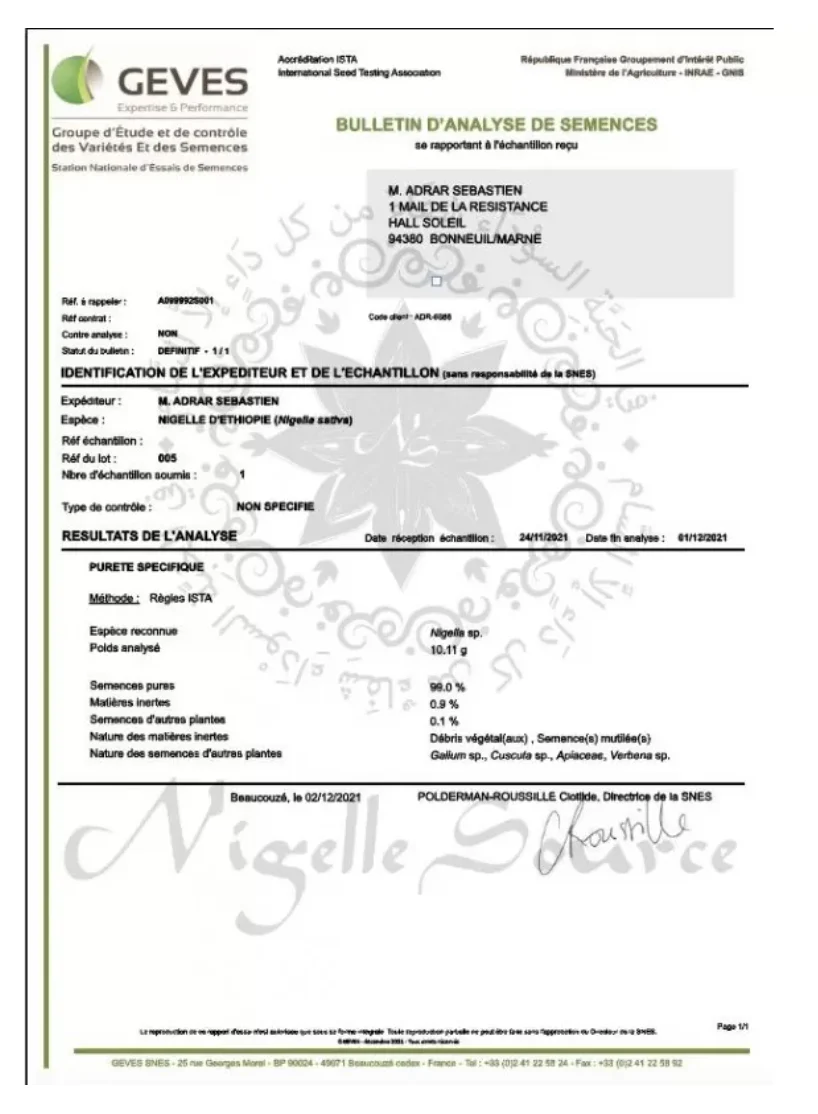 Graines de Nigelle Habachiya d'Ethiopie - Cumin noir 100g Usage Alimentaire - Nigelle Source - Image 2