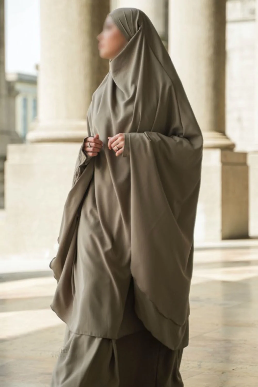 Jilbab Amira 2 voiles Umm Hafsa - Image 19