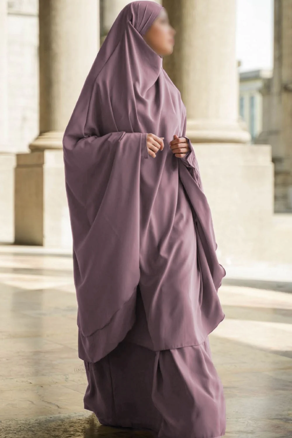 Jilbab Amira 2 voiles Umm Hafsa - Image 24