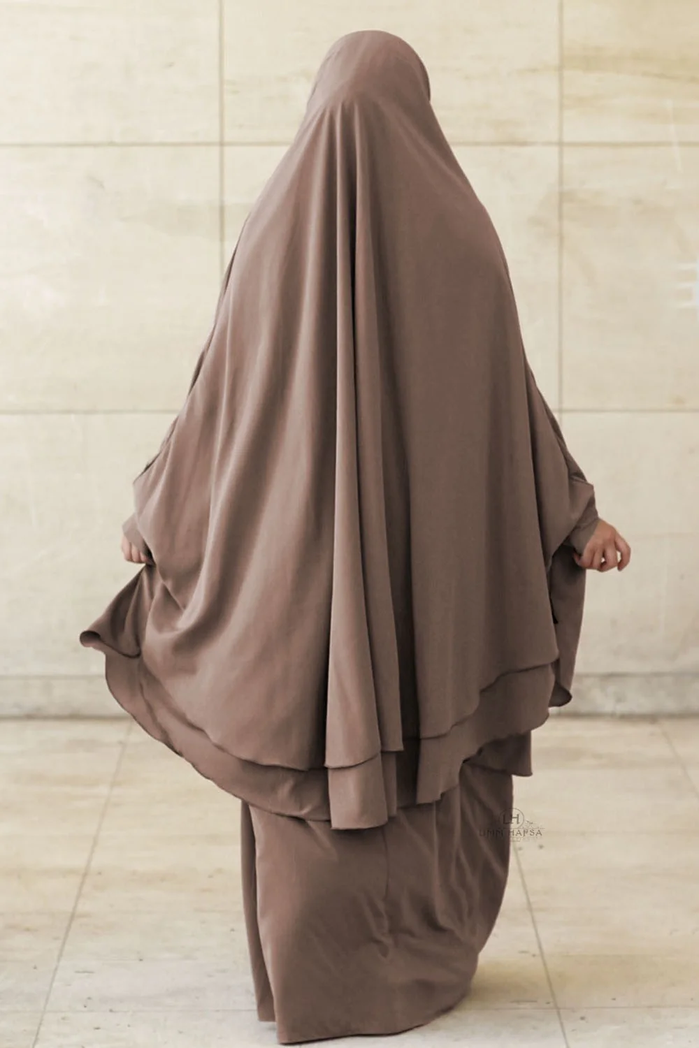 Jilbab Amira 2 voiles Umm Hafsa - Image 4