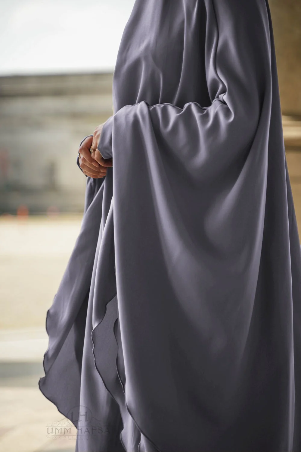 Jilbab Amira 2 voiles Umm Hafsa - Image 5