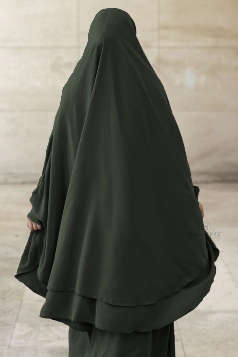 Jilbab Amira 2 voiles Umm Hafsa - Image 7