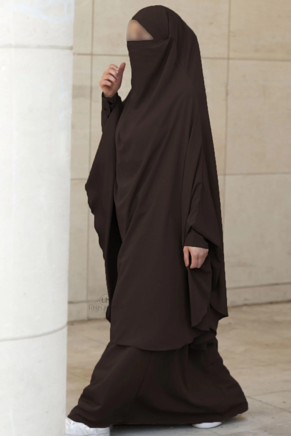 Jilbab Amira 2 voiles Umm Hafsa - Image 8