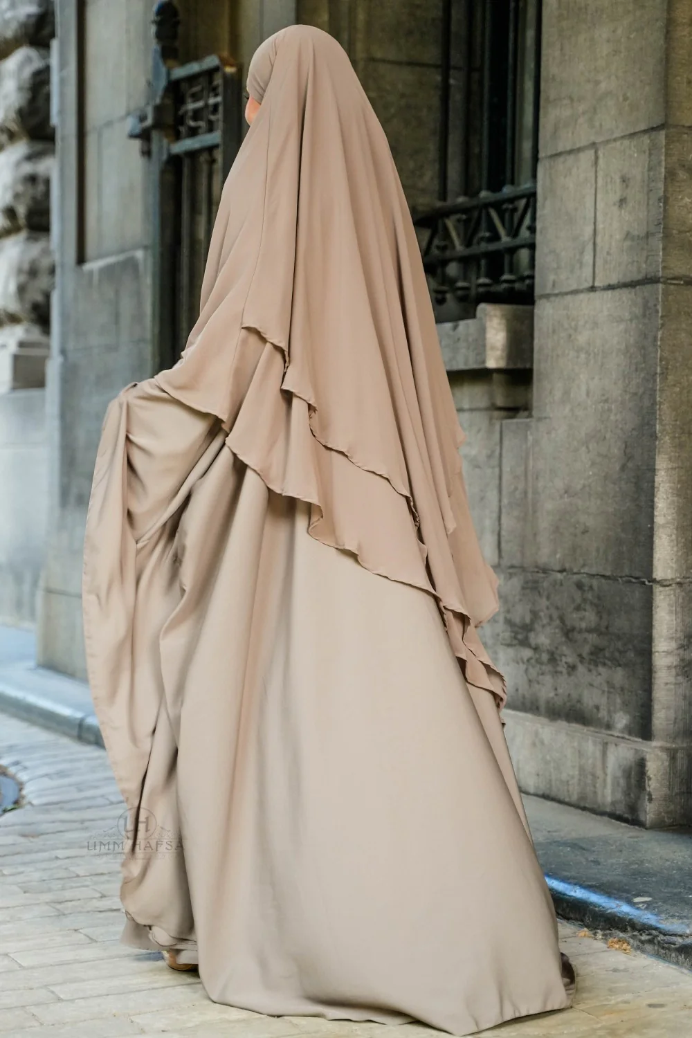 Khimar 2 voiles mousseline Umm Hafsa - Image 4