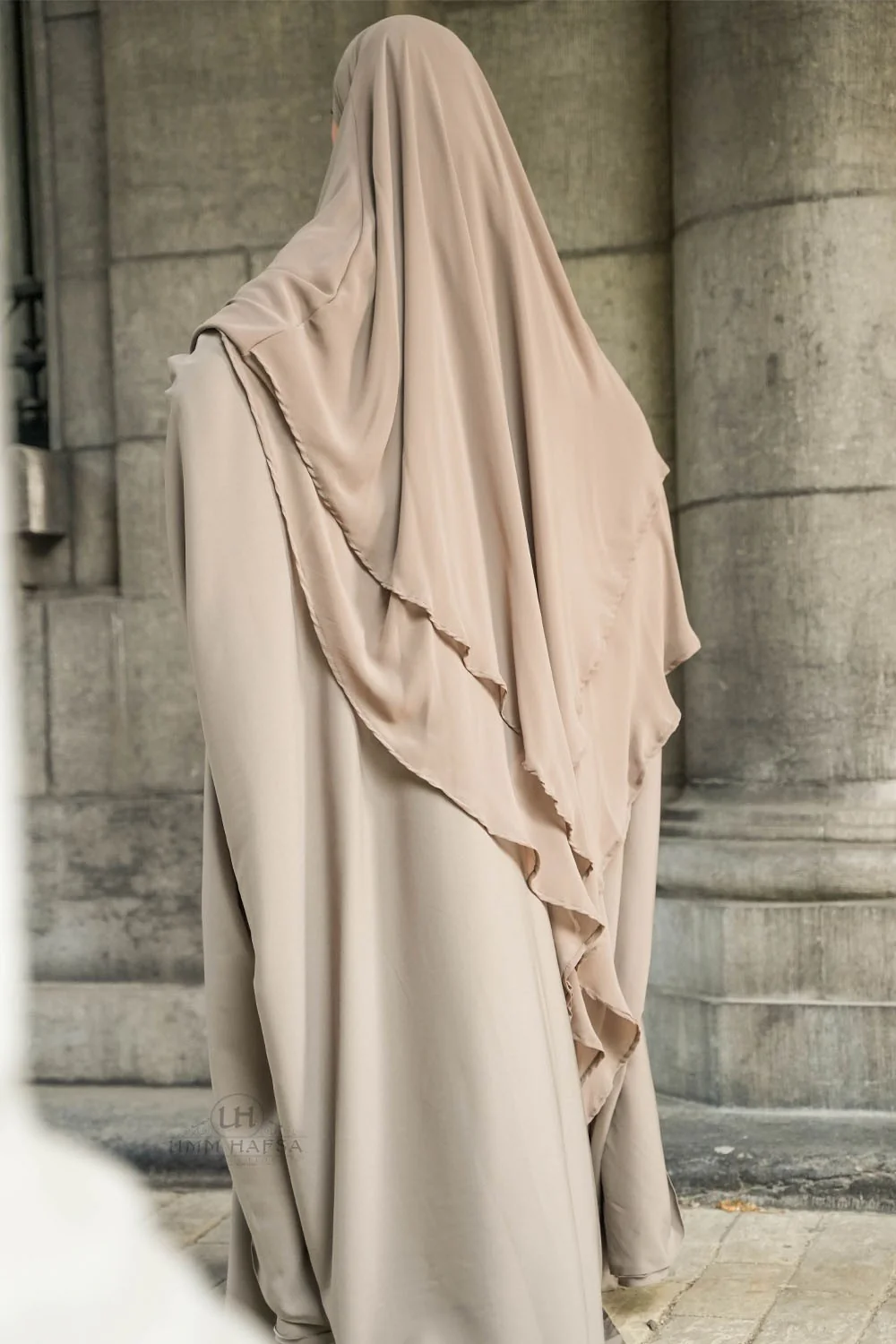 Khimar 2 voiles mousseline Umm Hafsa - Image 5