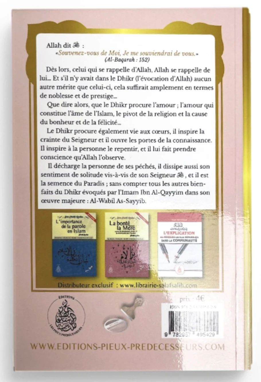 Les invocations du matin et du soir, De Cheikh Raslan - Éditions Les Pieux Prédécesseurs - Image 2