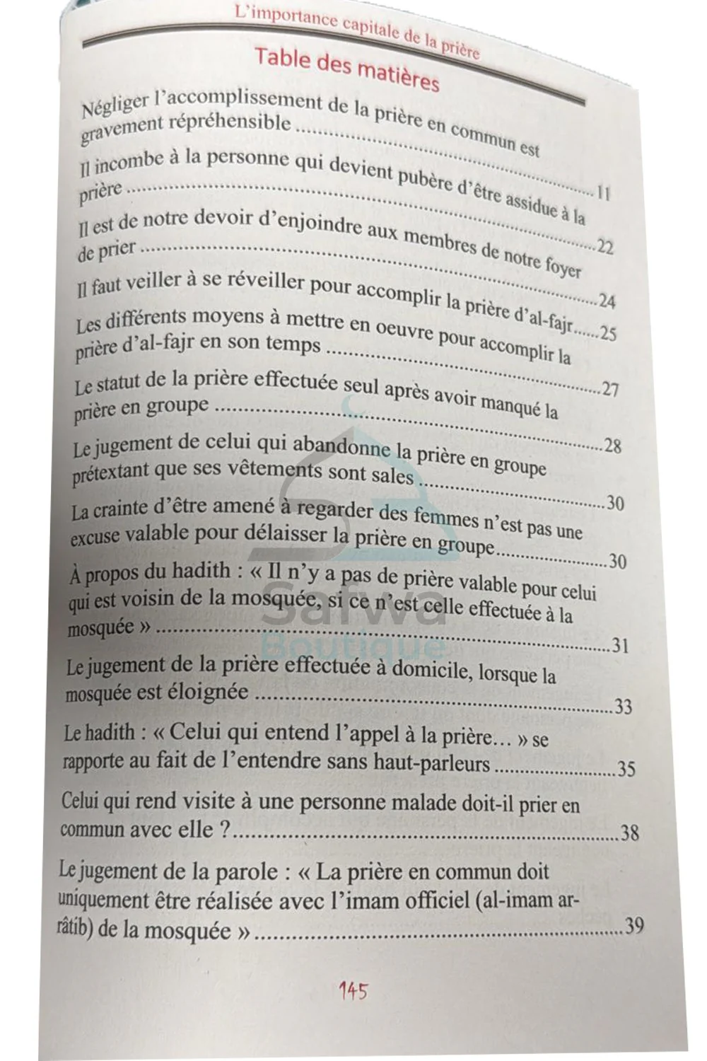 L’impotance capitale de la prière de Abd Ar-Razzâq Al-Badr – Éditions Al Hilal - Image 4