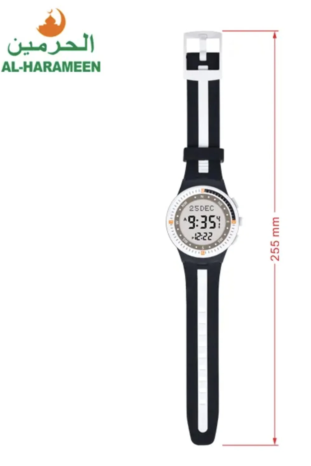 Montre de sport islamique AL-HARAMEEN HA-6505 Montre horaires Adhan étanche, Montre azan numérique - Image 6