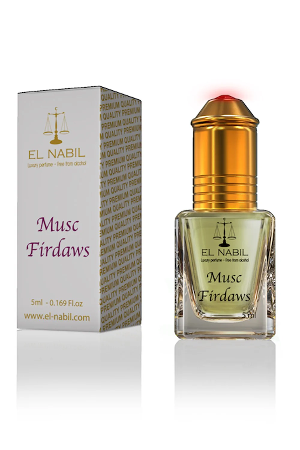 Musc firdaws El nabil 5mL - Extrait de Parfum Sans Alcool - EL NABIL - Image 2