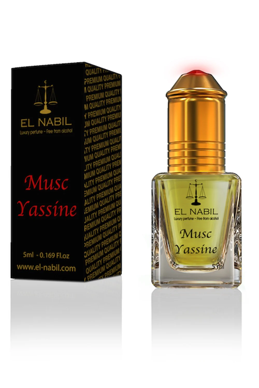 Musc Yassine El nabil 5mL - Extrait de Parfum Sans Alcool - EL NABIL - Image 2