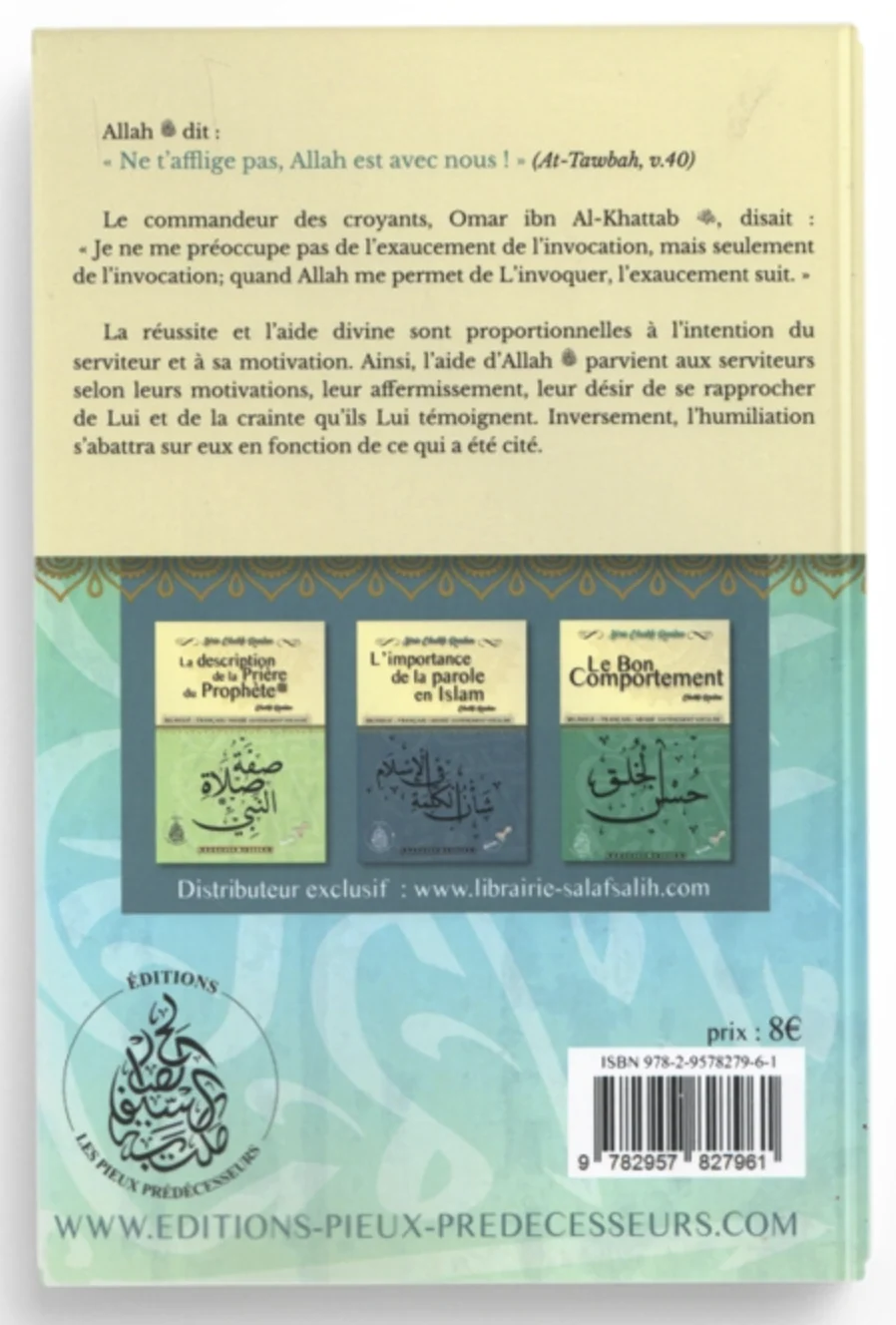 Ne t'afflige pas ! (Français/Arabe) De Cheikh Raslan - Éditions Les Pieux Prédécesseurs - Image 2