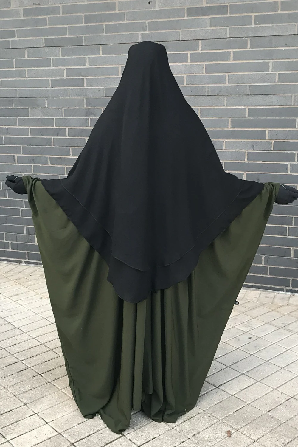 Niqab 2 Pièces à Clips 1m50 Umm Hafsa - Image 2