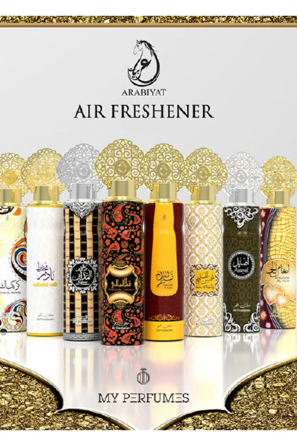 Pack de 12 Parfum d'ambiance Air Freshener 300mL - My Perfumes Dubaï “Arabiyat” - Image 2