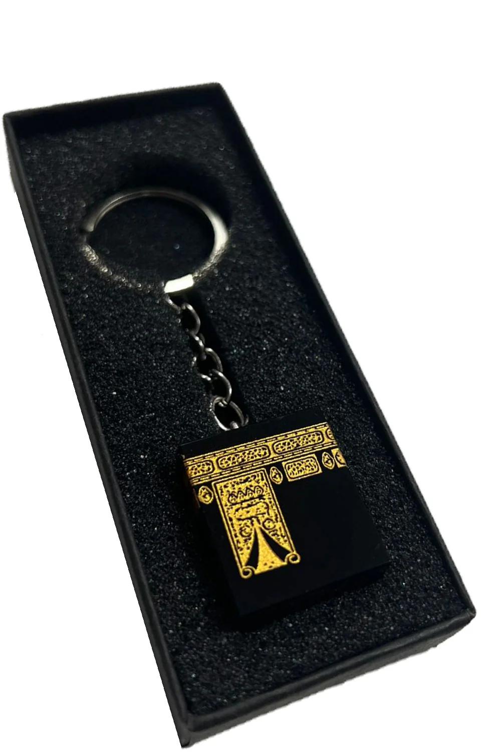 Porte-clés artisanal en cristal Kaaba avec boîte cadeau – Idéal pour Ramadan et l'Aïd - Image 6