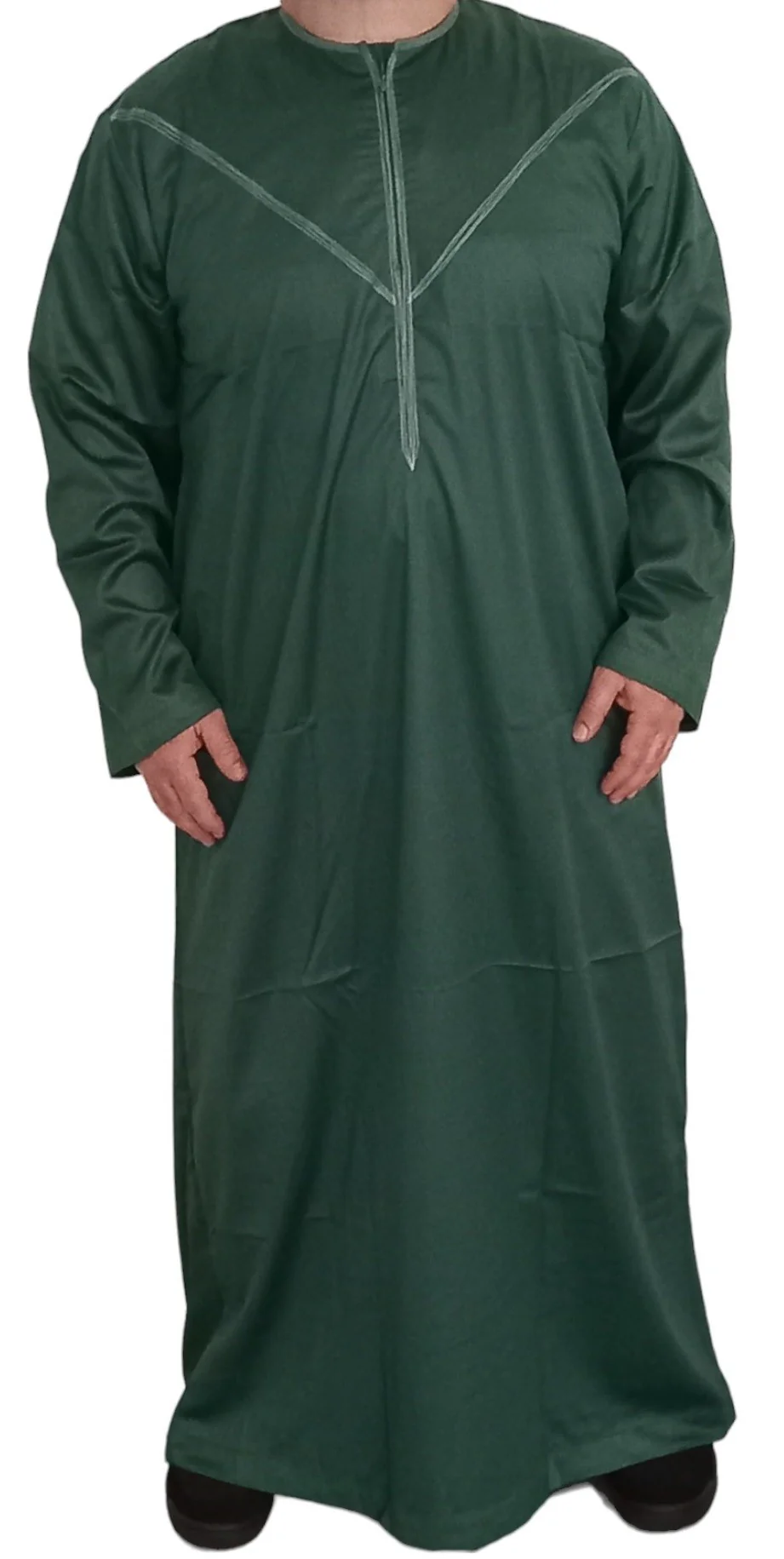 Qamis Émirati en Satin Précieux – Manches Longues | Sultan - Image 20