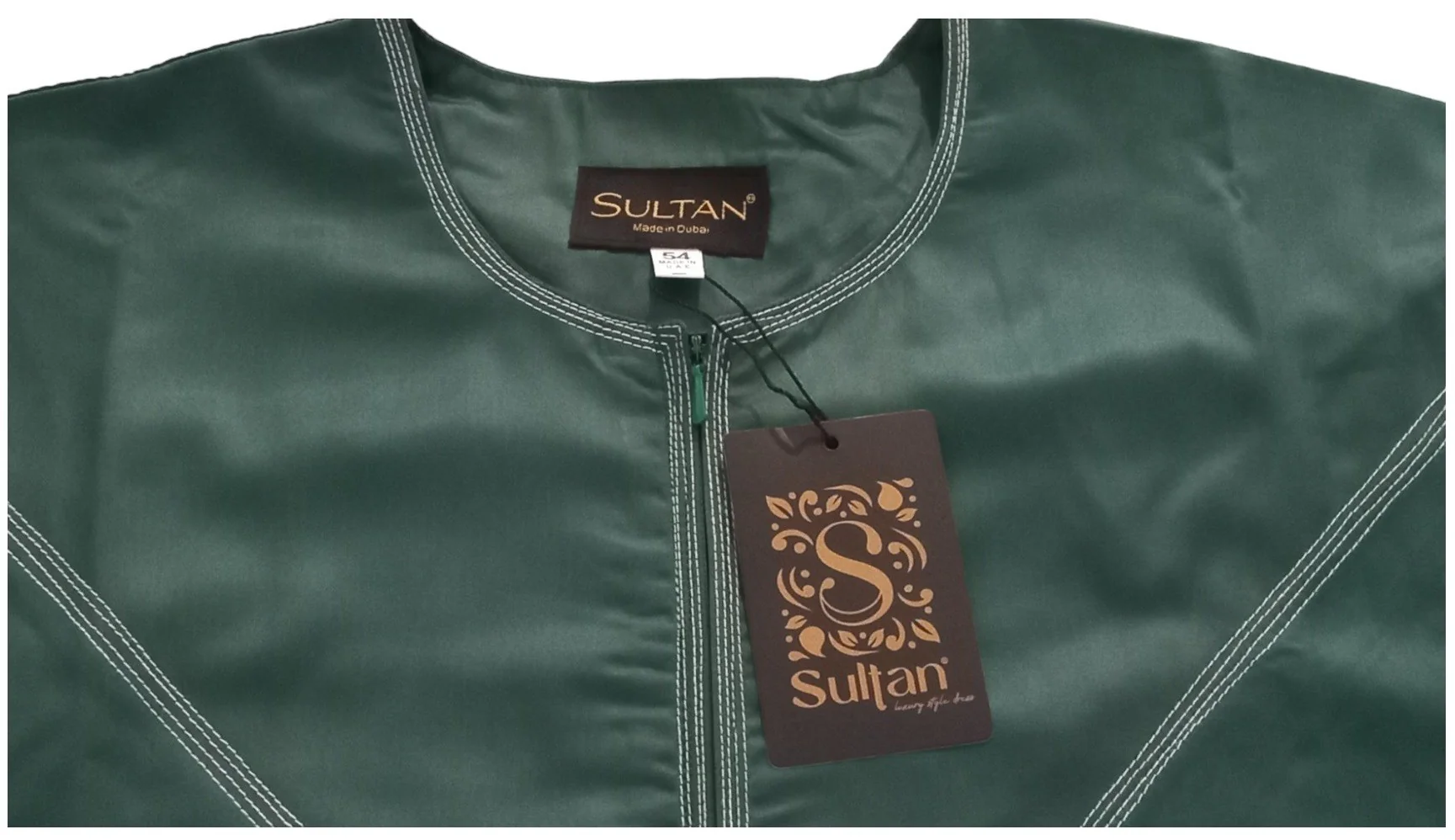 Qamis Émirati en Satin Précieux – Manches Longues | Sultan - Image 21