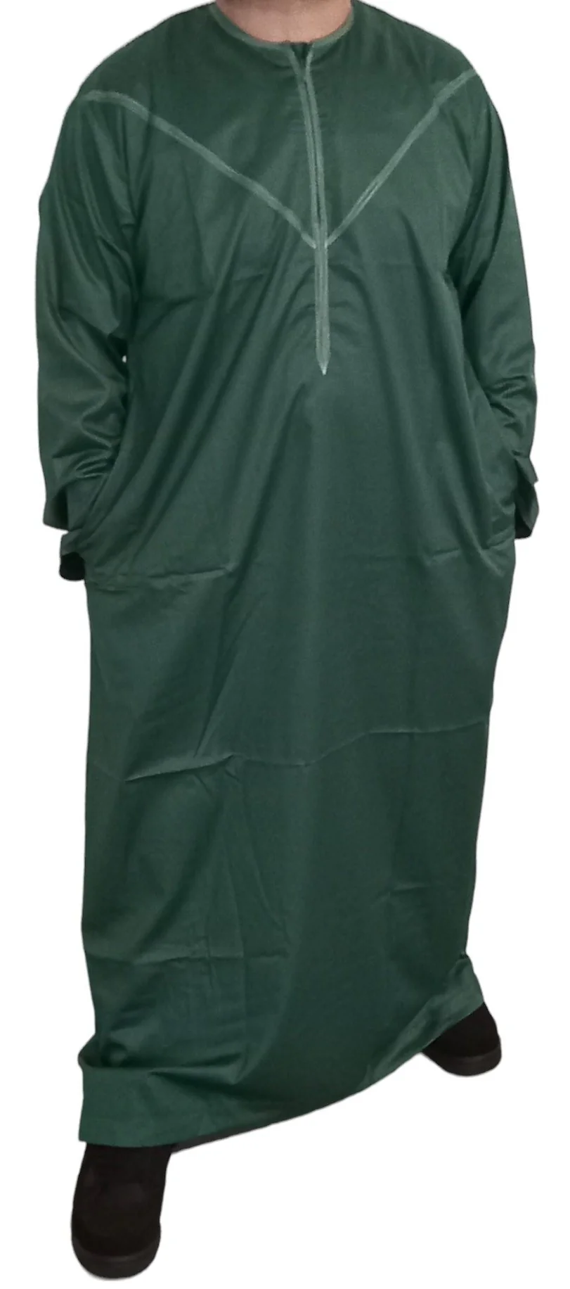 Qamis Émirati en Satin Précieux – Manches Longues | Sultan - Image 22