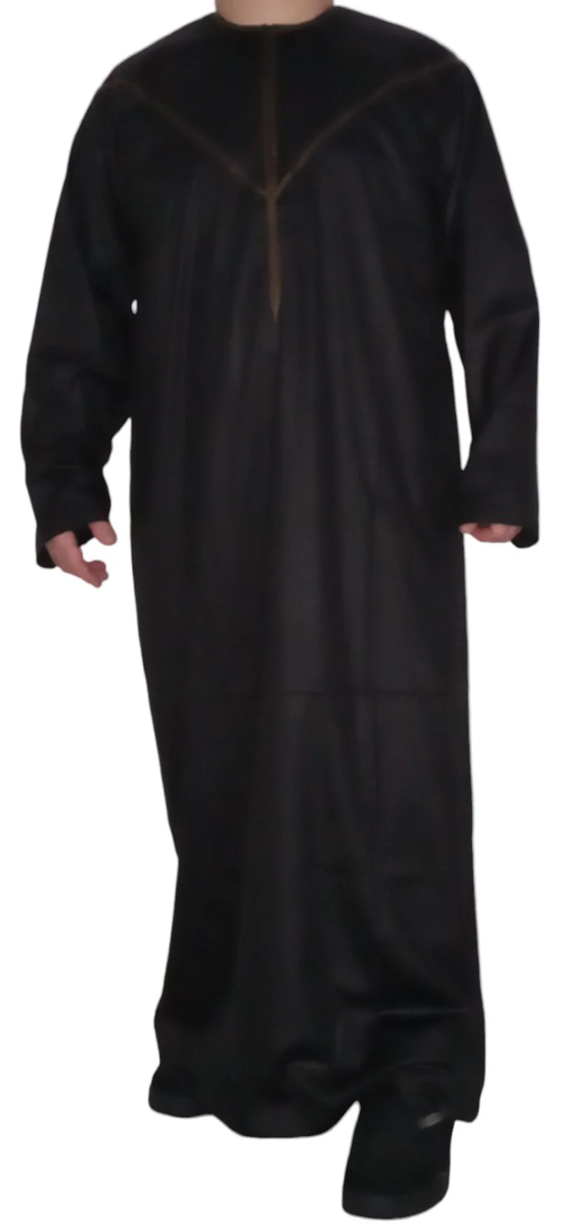 Qamis Émirati en Satin Précieux – Manches Longues | Sultan - Image 8