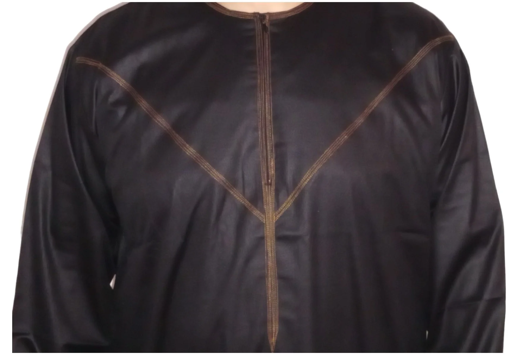 Qamis Émirati en Satin Précieux – Manches Longues | Sultan - Image 9