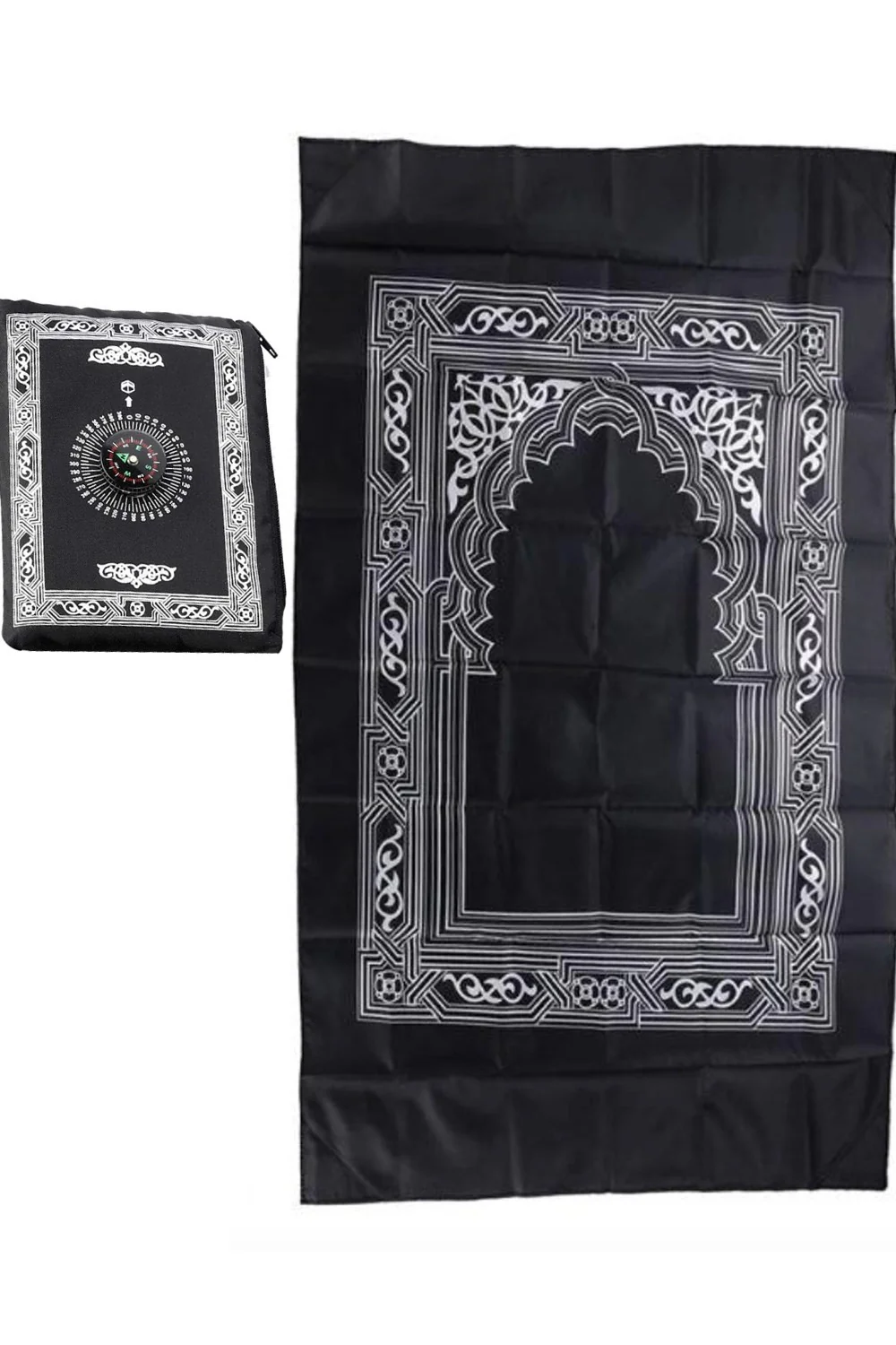Tapis de prière de poche avec boussole, Sajada de voyage - Image 5