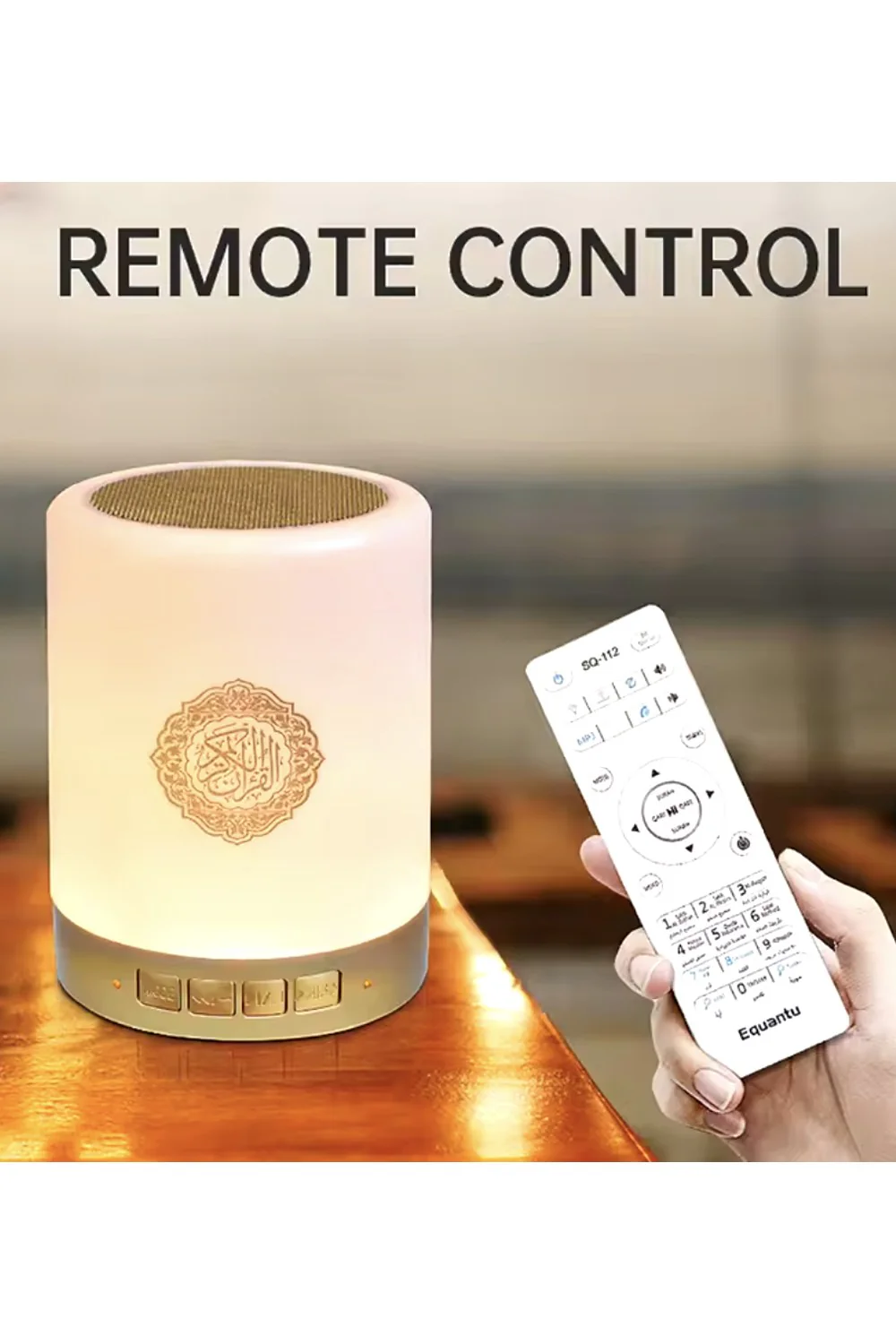 Veilleuse Coranique MP3, Lampe Led Coranique SQ112, Bluetooth avec télécommande - Equantu SQ112 - Image 3